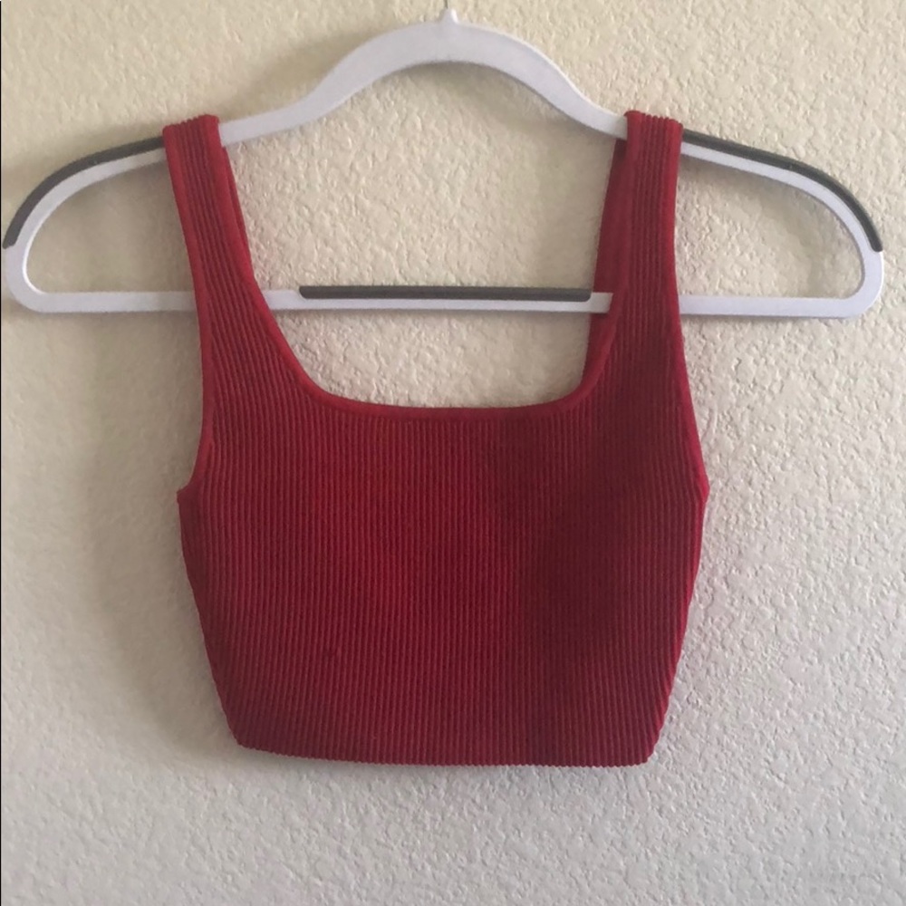 Aritzia Knit Cropped Tank Top